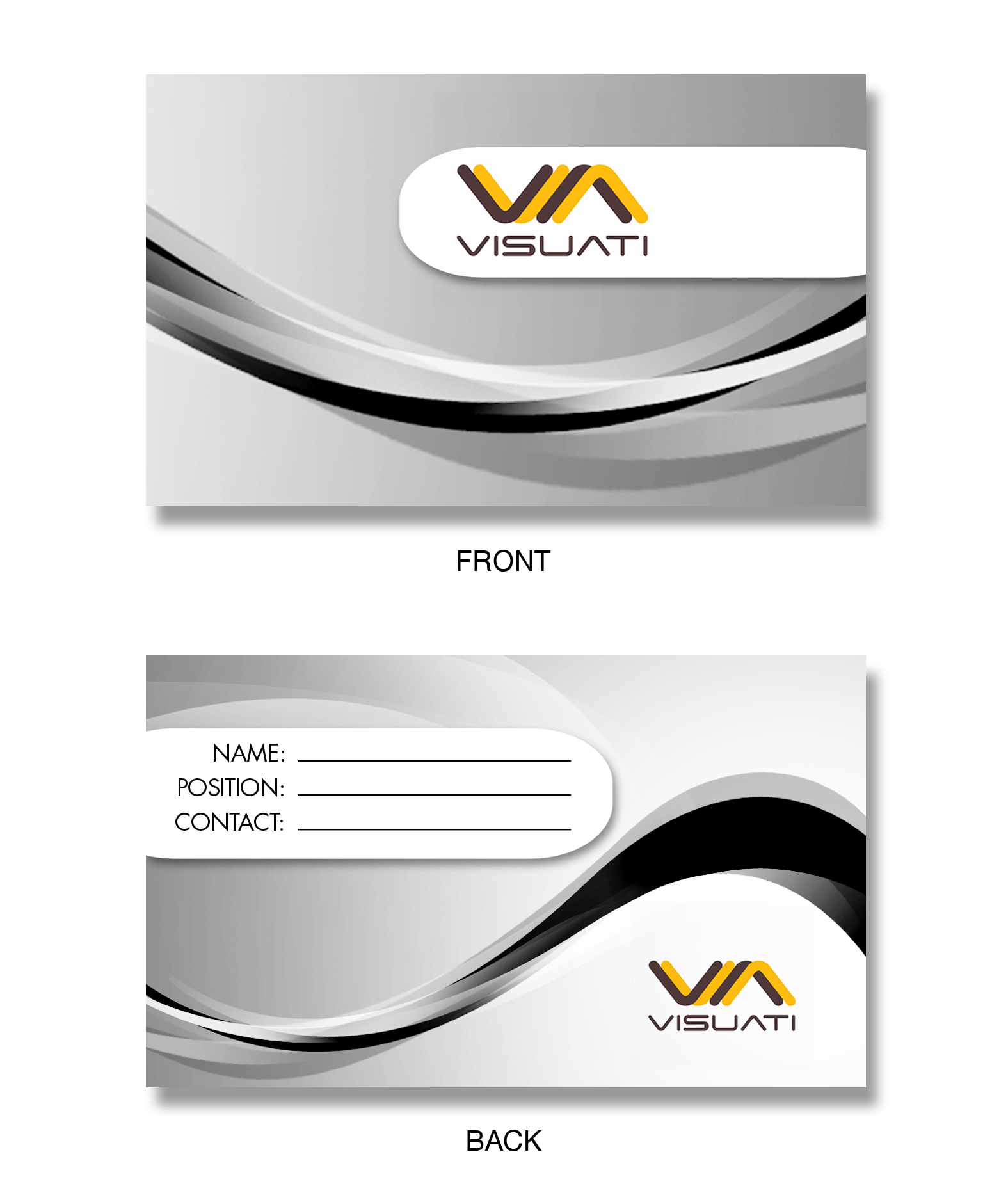 Visitenkarten-Design von disign für Visuati | Design #29331