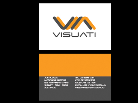 Business Card Design by Gekko Web Design for Visuati | Design #30175