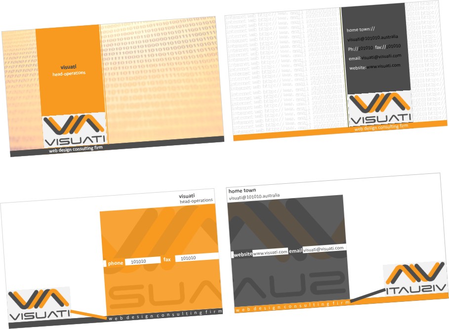 Business Card Design by creative designer for Visuati | Design #29463
