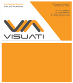 Business Card Design by Lehan for Visuati | Design: #30487