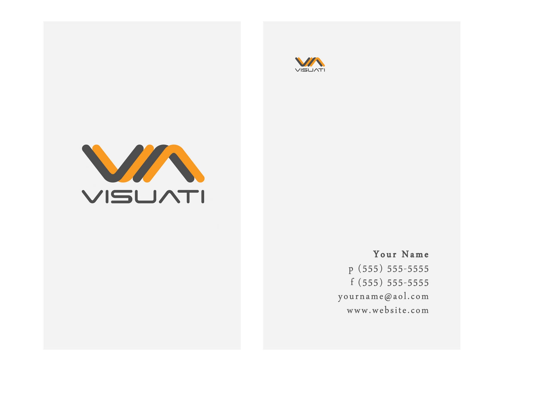 Business Card Design by Smitha Abraham for Visuati | Design #29517