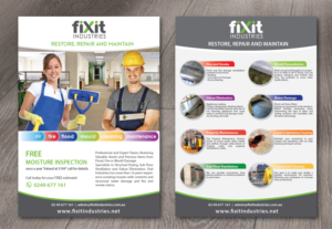 Flyer Design by alex989 for Fixit Industries | Design: #12491880