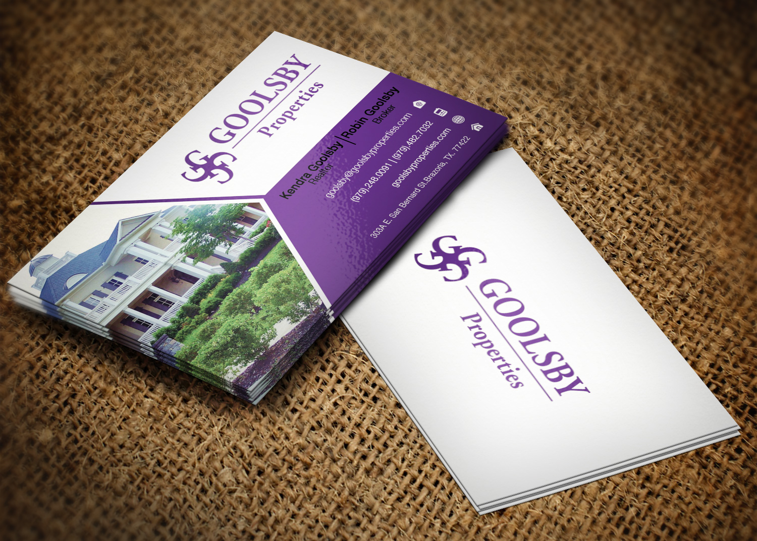 Design de Carte de Visite par Pixi Dust pour Goolsby Properties | Design #12411944