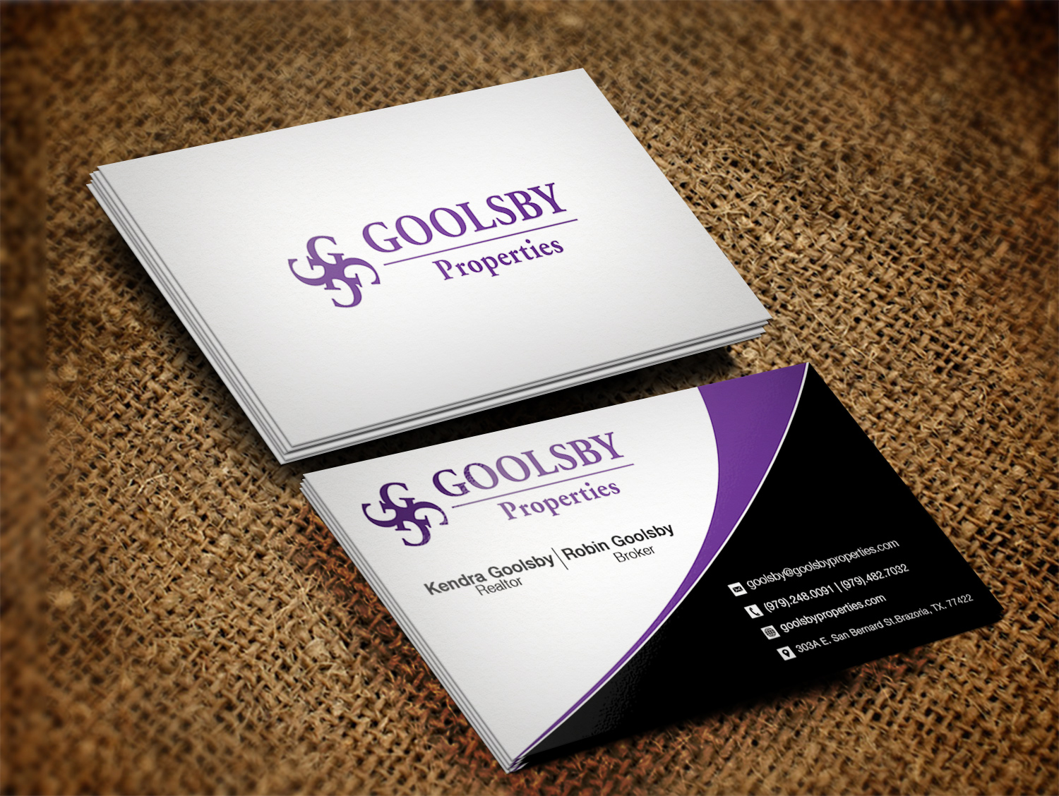 Business Card Design by Pixi Dust for Goolsby Properties | Design #12411947