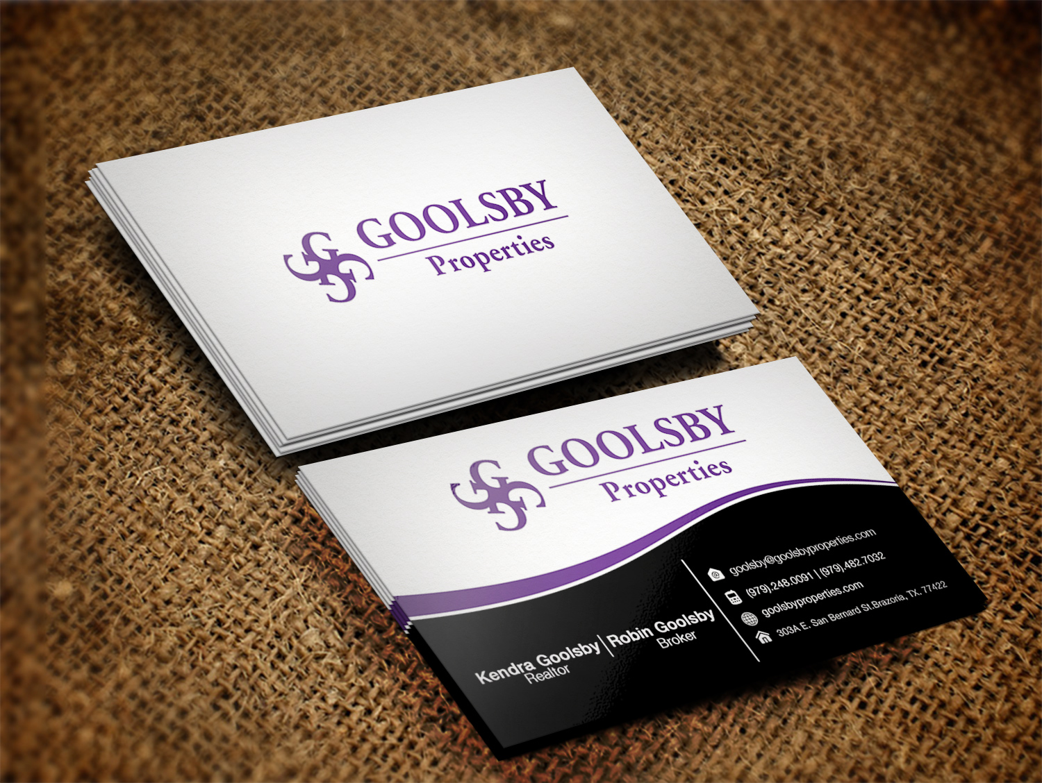 Design de Carte de Visite par Pixi Dust pour Goolsby Properties | Design #12411948