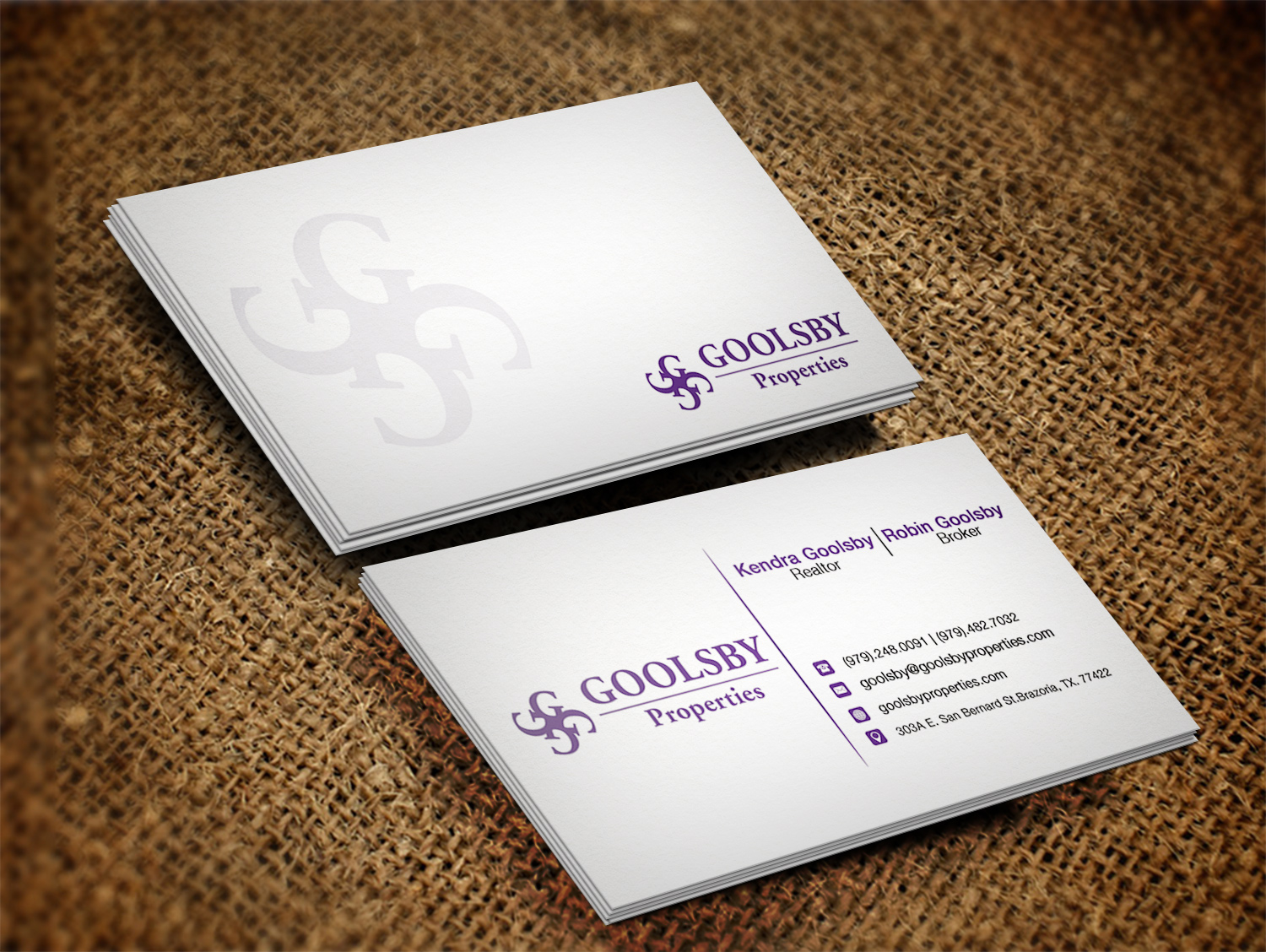 Business Card Design by Pixi Dust for Goolsby Properties | Design #12411949