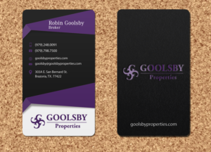 Business Card Design by Riz' for Goolsby Properties | Design: #12406636