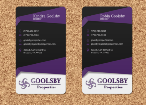 Business Card Design by Riz' for Goolsby Properties | Design: #12406660