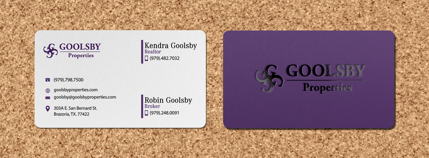 Design de Carte de Visite par Riz' pour Goolsby Properties | Design #12410792