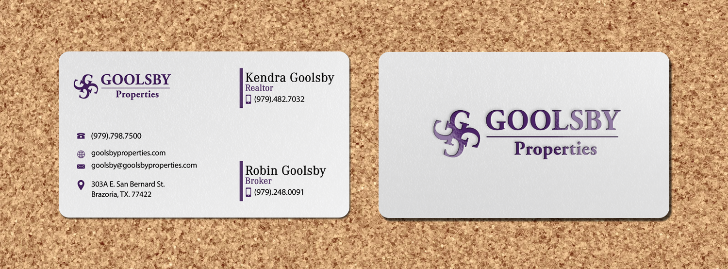 Business Card Design by Riz' for Goolsby Properties | Design #12413168