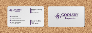 Design de Carte de Visite par Riz' pour Goolsby Properties | Design : #12413168