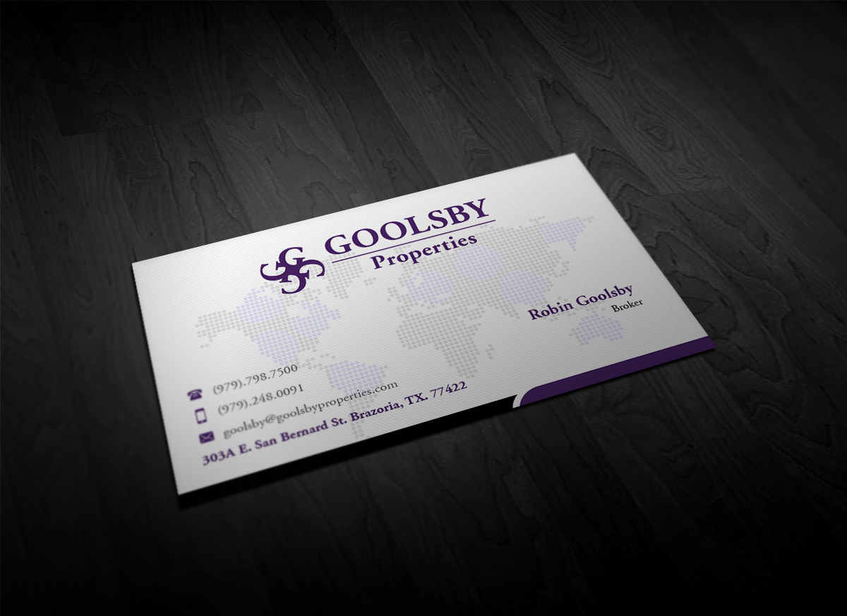 Design de Carte de Visite par Pointless Pixels India pour Goolsby Properties | Design #12409955