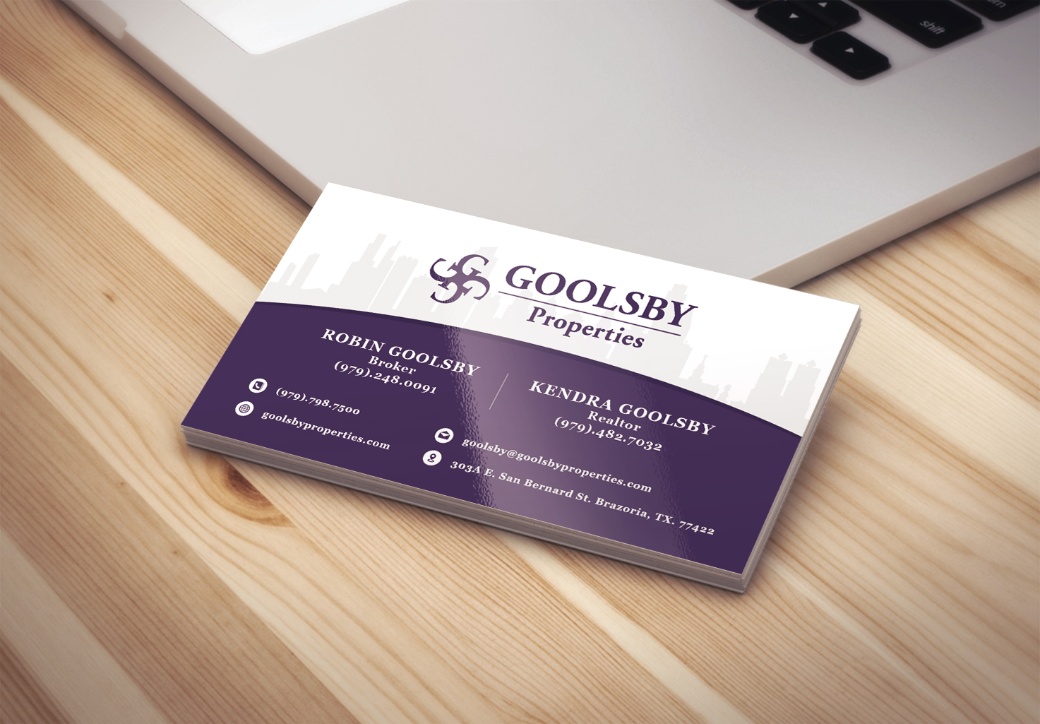 Business Card Design by blinc for Goolsby Properties | Design #12406877