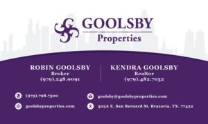 Business Card Design by blinc for Goolsby Properties | Design: #12406878