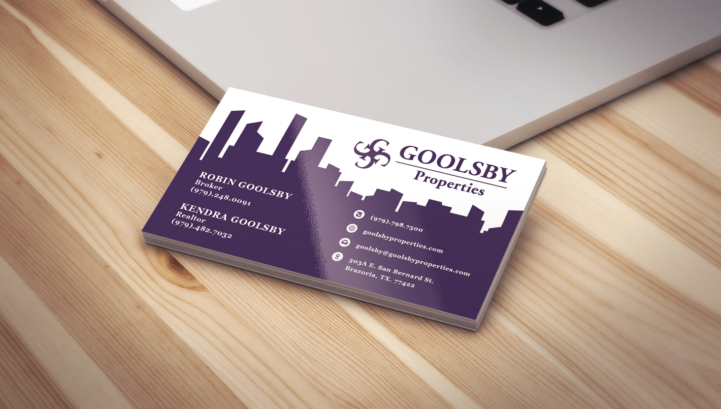 Business Card Design by blinc for Goolsby Properties | Design #12407138