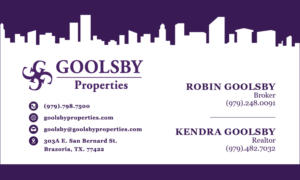Business Card Design by blinc for Goolsby Properties | Design: #12407517
