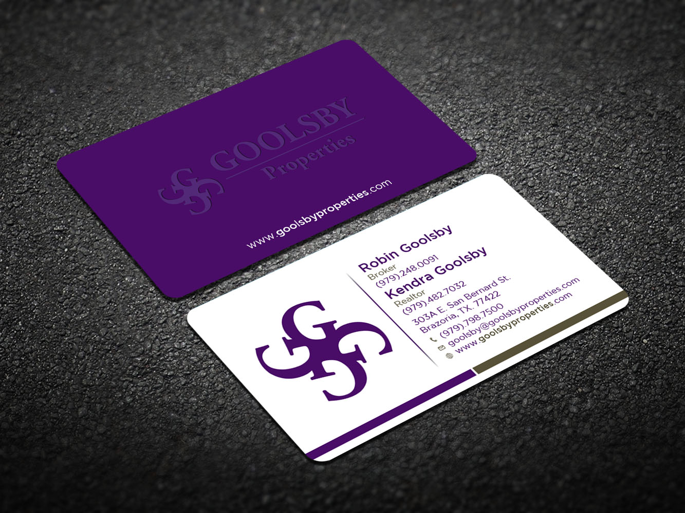 Design de Carte de Visite par Verified artistry pour Goolsby Properties | Design #12407932