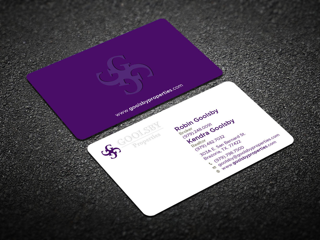 Business Card Design by Verified artistry (Design garden) for Goolsby Properties | Design #12407950