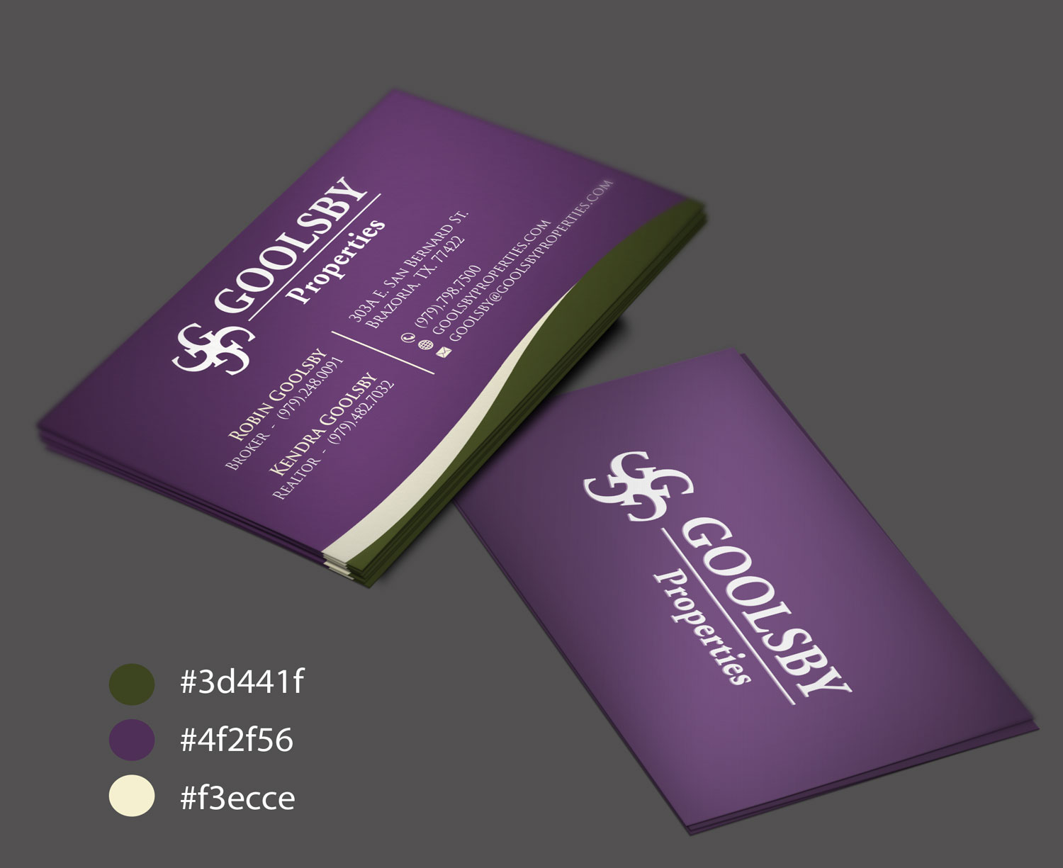 Design de Carte de Visite par Joseph Affran pour Goolsby Properties | Design : #12436721