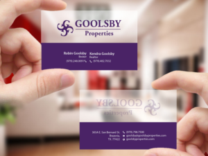 Business Card Design by Creations Box 2015 for Goolsby Properties | Design: #12414255