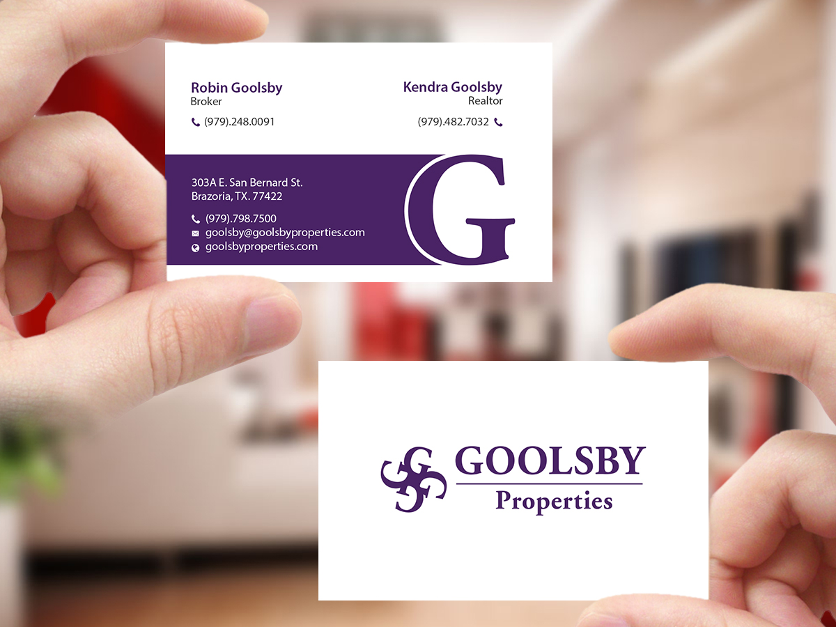 Business Card Design by Creations Box 2015 for Goolsby Properties | Design #12414256