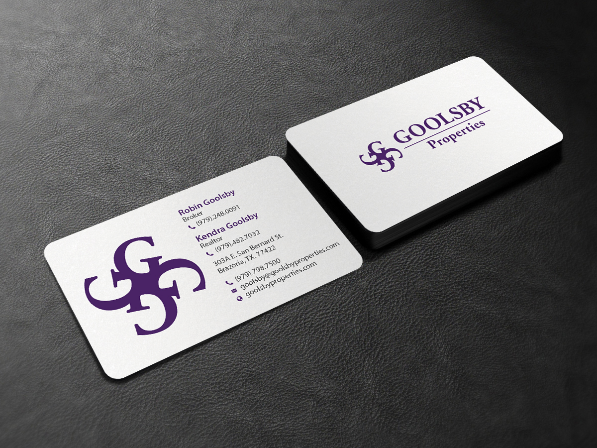 Business Card Design by Creations Box 2015 for Goolsby Properties | Design #12414257