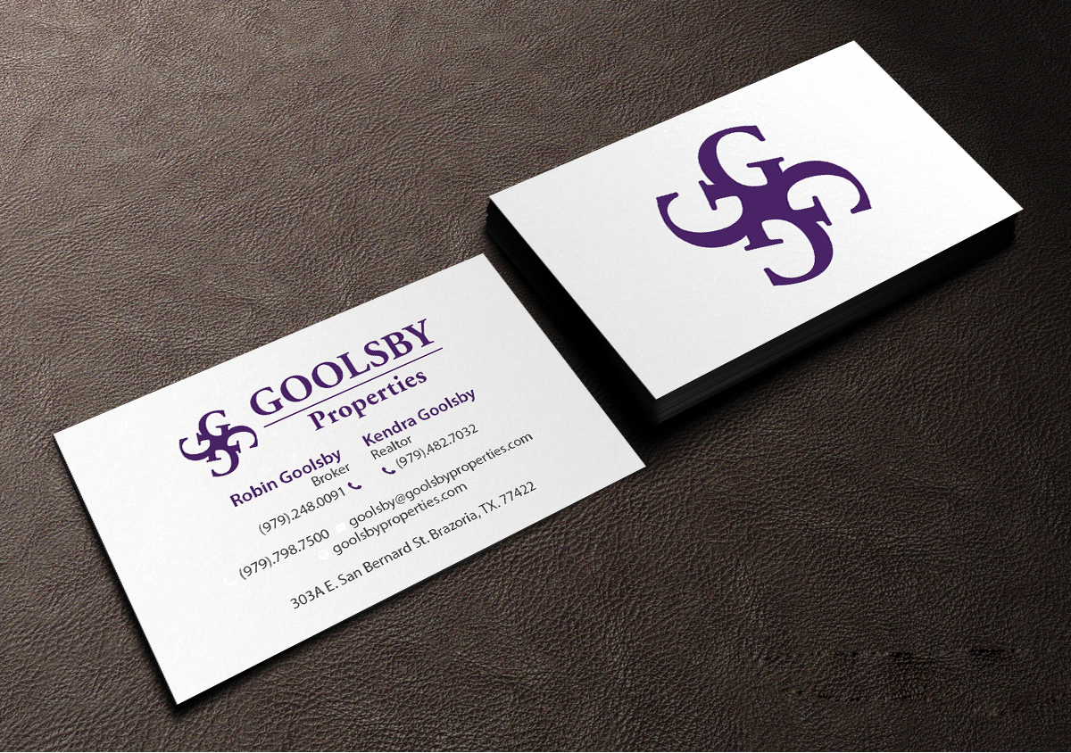 Business Card Design by Creations Box 2015 for Goolsby Properties | Design #12414261