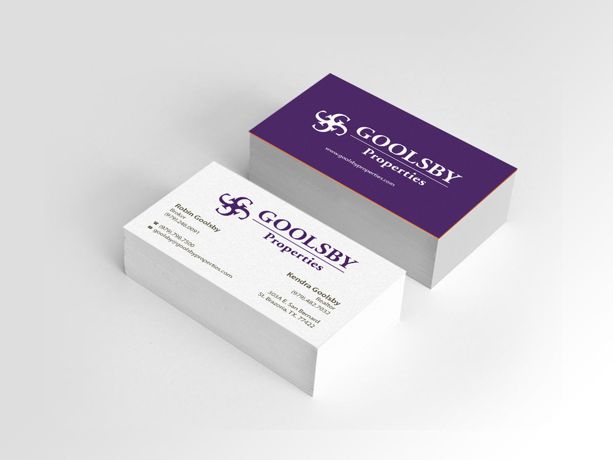 Business Card Design by Creations Box 2015 for Goolsby Properties | Design #12414267