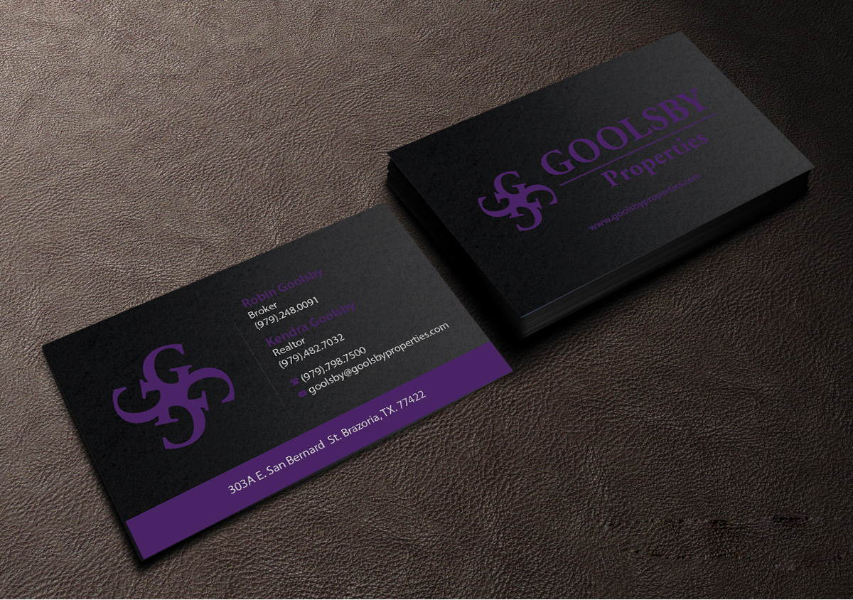 Business Card Design by Creations Box 2015 for Goolsby Properties | Design #12414273
