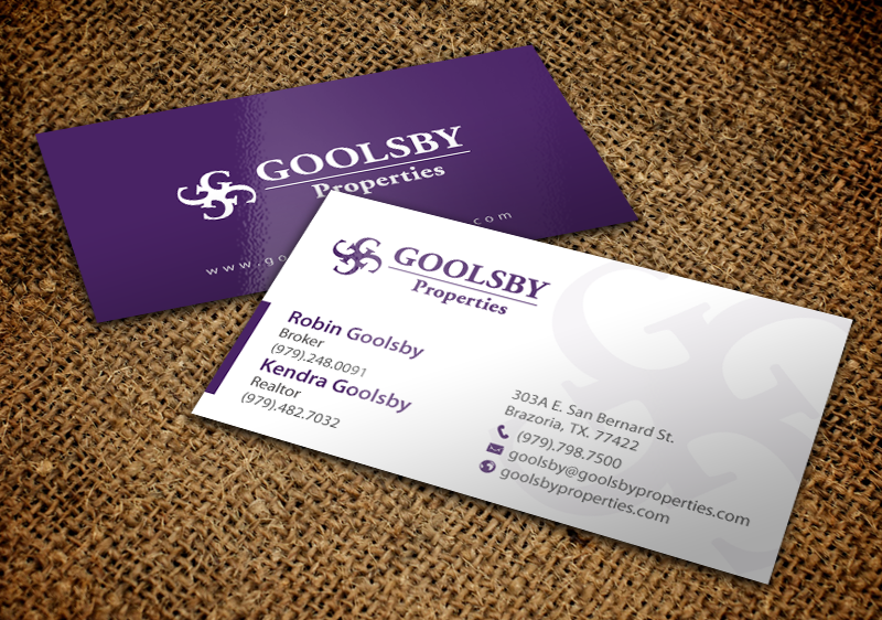 Diseño de Tarjeta de Presentación por chandrayaan.creative para Goolsby Properties | Diseño #12412163