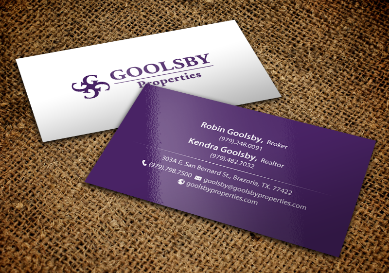 Business Card Design by chandrayaan.creative for Goolsby Properties | Design #12412181