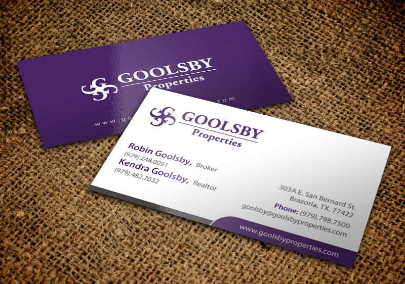 Business Card Design by chandrayaan.creative for Goolsby Properties | Design #12412184