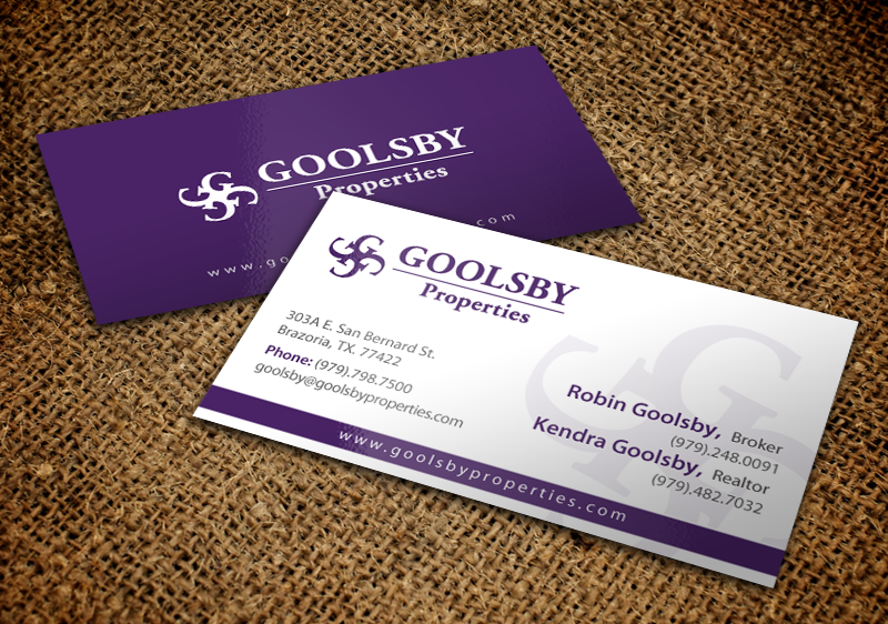 Business Card Design by chandrayaan.creative for Goolsby Properties | Design #12431121