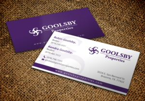 Business Card Design by chandrayaan.creative for Goolsby Properties | Design: #12431204