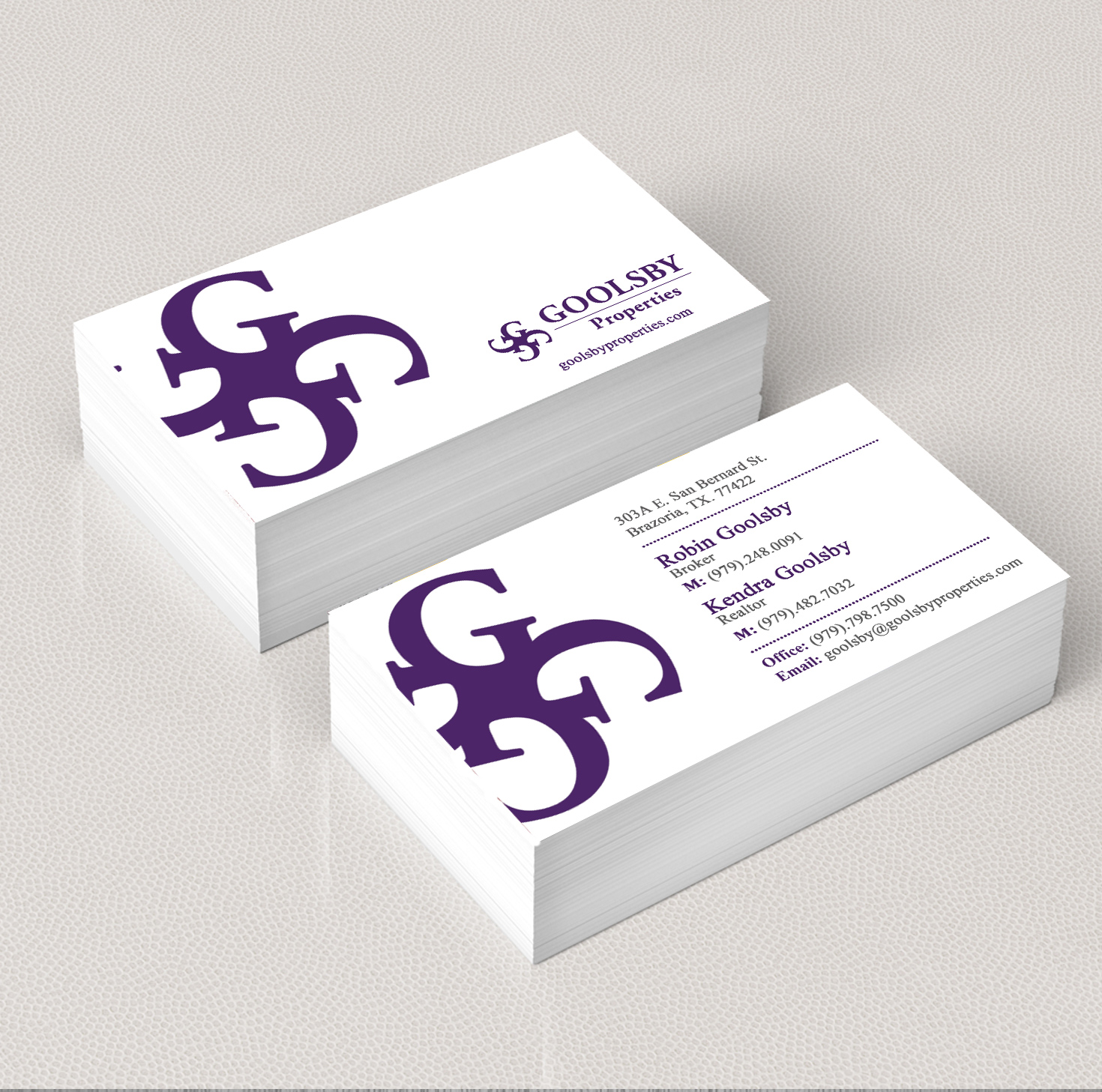 Diseño de Tarjeta de Presentación por SL Designer para Goolsby Properties | Diseño #12407762