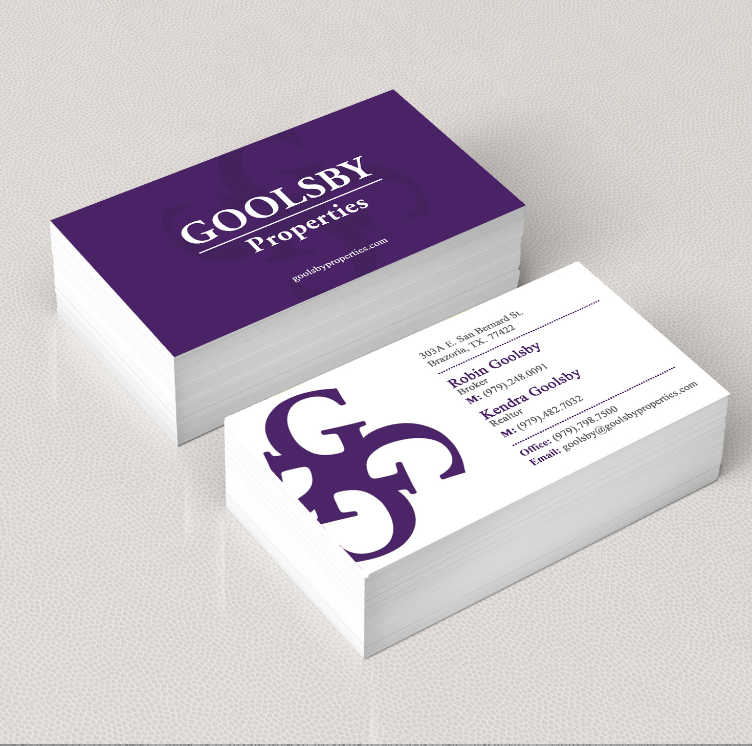 Design de Carte de Visite par SL Designer pour Goolsby Properties | Design #12407763