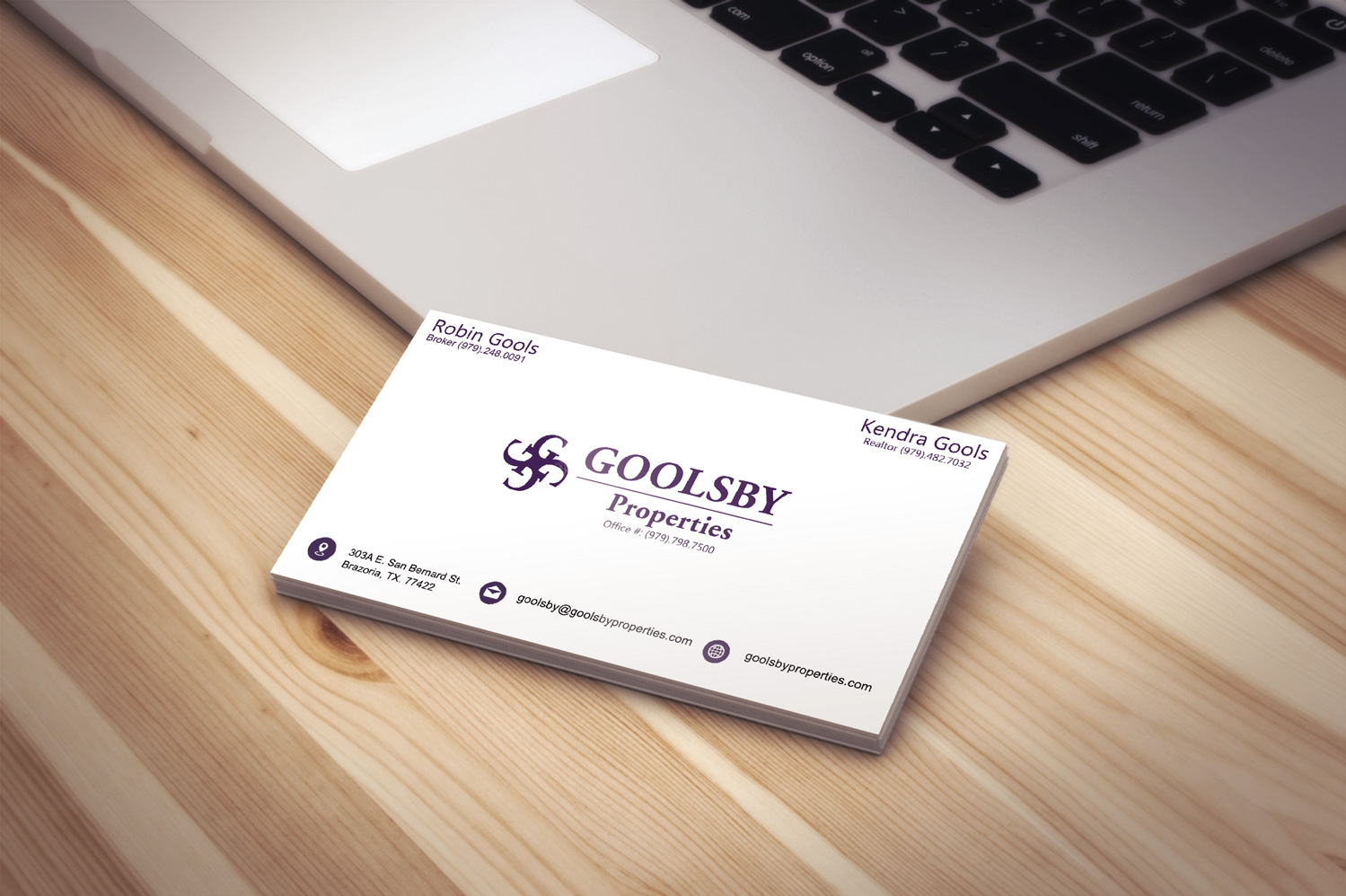 Business Card Design by designerdhyani for Goolsby Properties | Design #12433789