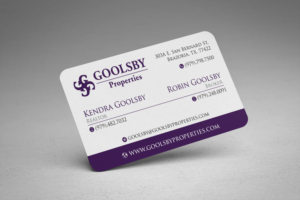 Business Card Design by alhemique1 for Goolsby Properties | Design: #12419415