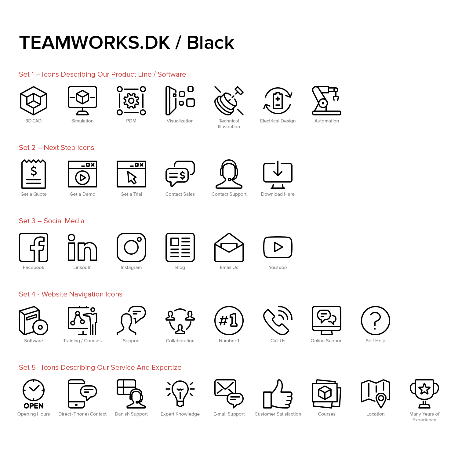 Icon Design by Samphan for TEAMWORKS AS | Design #12550544