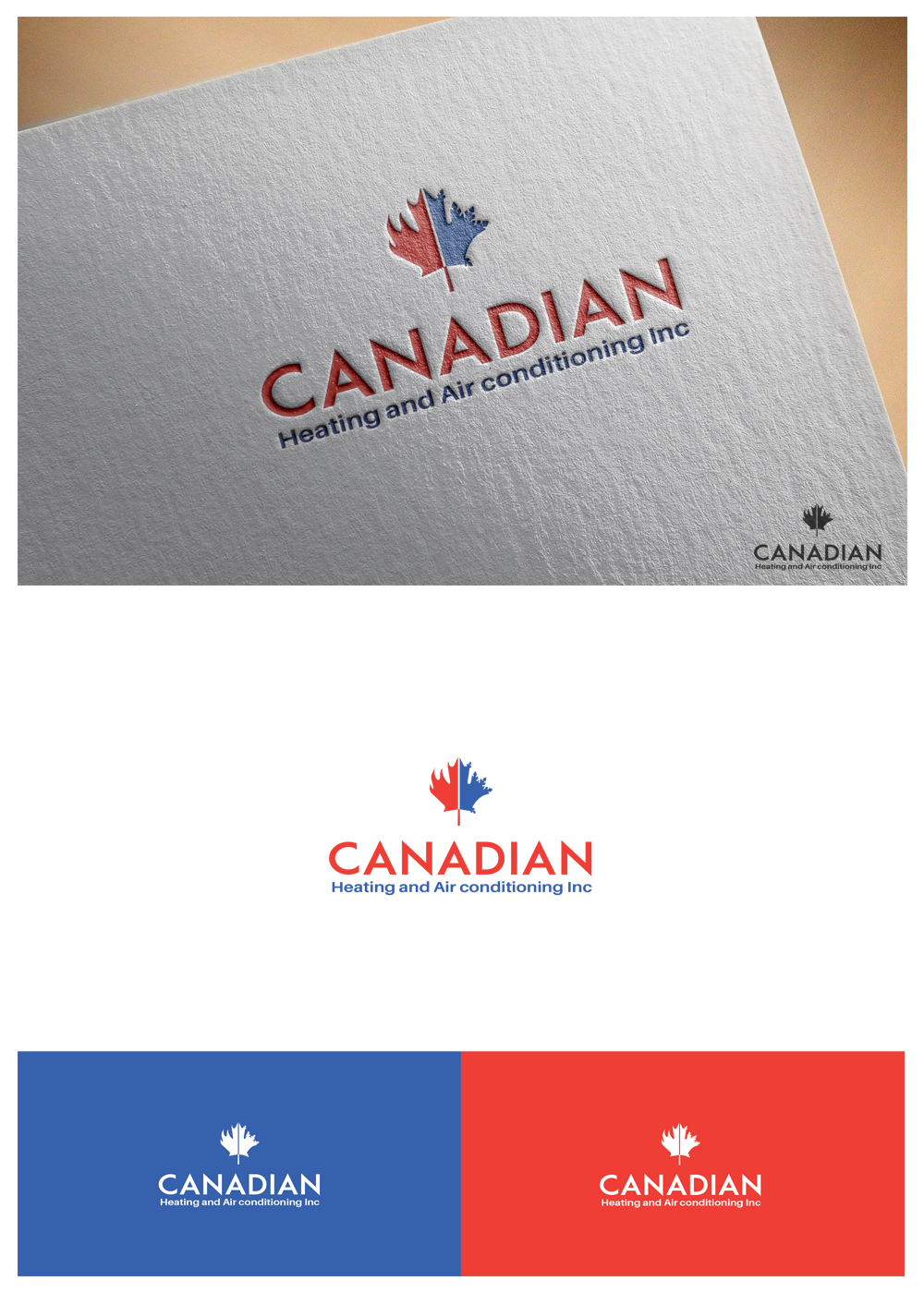 Logo Design by goranvisnjic82 for Canadian heating and air conditioning | Design #12415662