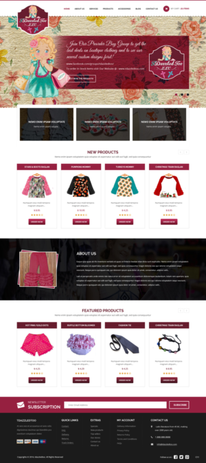 Web Design par pb pour TDazzled Too LLC | Design : #12438594