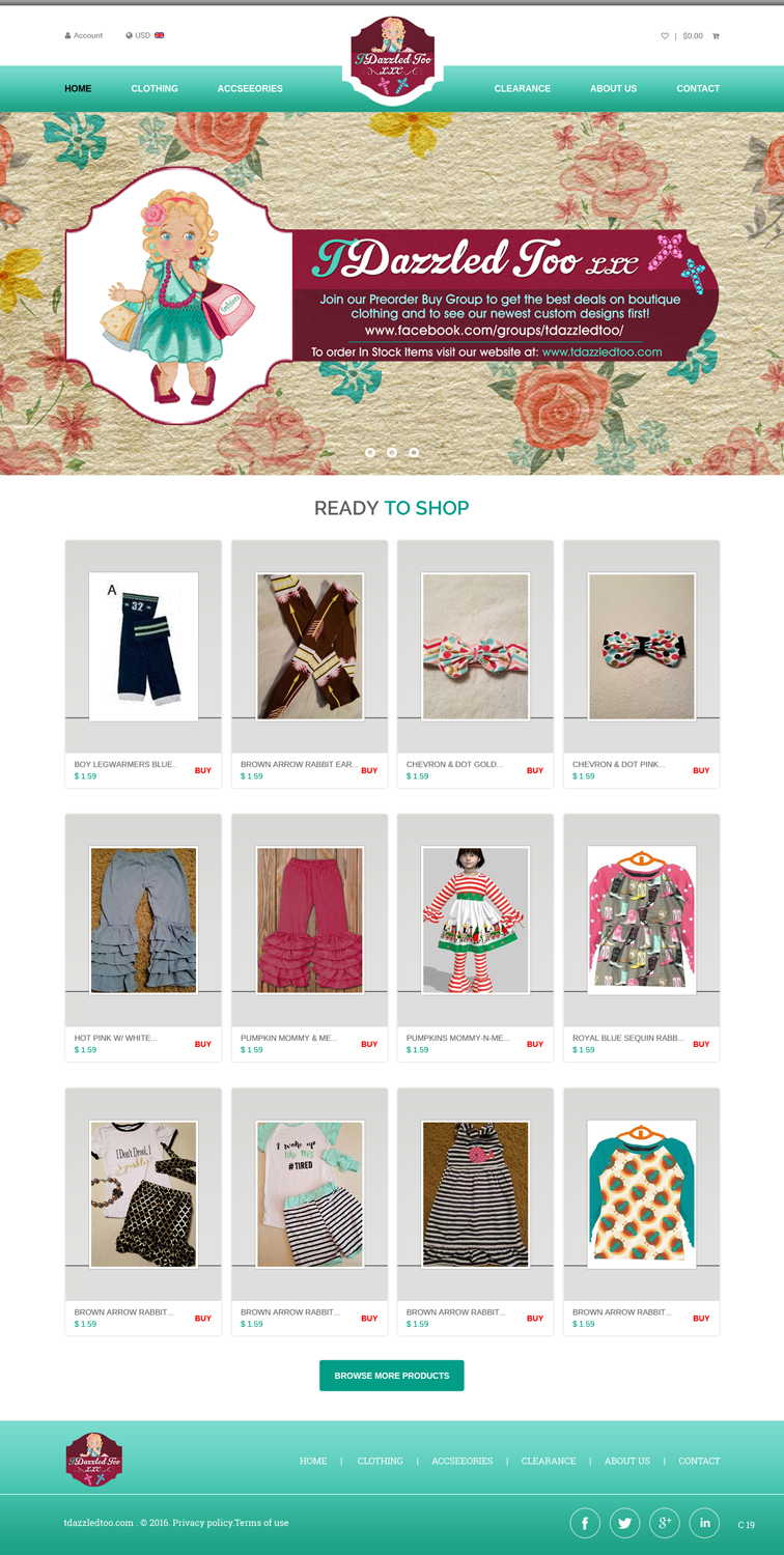 Web Design by pb for TDazzled Too LLC | Design #12438595