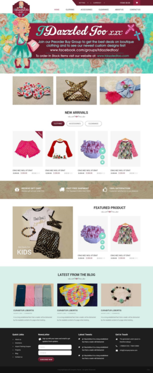 Web Design par pb pour TDazzled Too LLC | Design : #12456245
