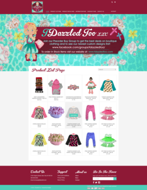 Web Design par Black Stallions Impressive Solutions pour TDazzled Too LLC | Design #12442430
