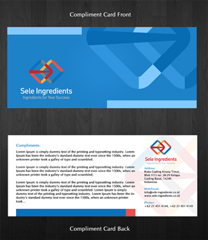 Stationery Design by Kreative Ideaz for Sele Ingredients | Design: #522390