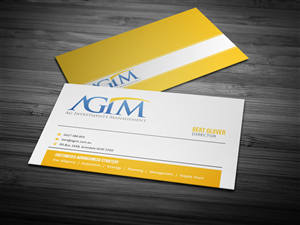 Business Card Design by AMK95 for AGIM | Design: #2451525