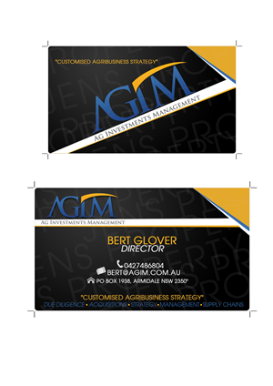 Business Card Design by photograffitic for AGIM | Design: #2416249