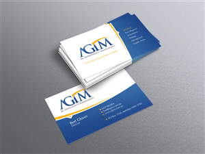 Business Card Design by diRtY.EMM for AGIM | Design: #2441655