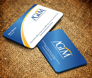 Business Card Design by Sarmishtha Chattopadhyay_loginchange for AGIM | Design: #2446112