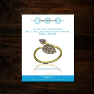 Diseño de Flyer por uk para Micky's Jewelry Studio | Diseño: #12421613